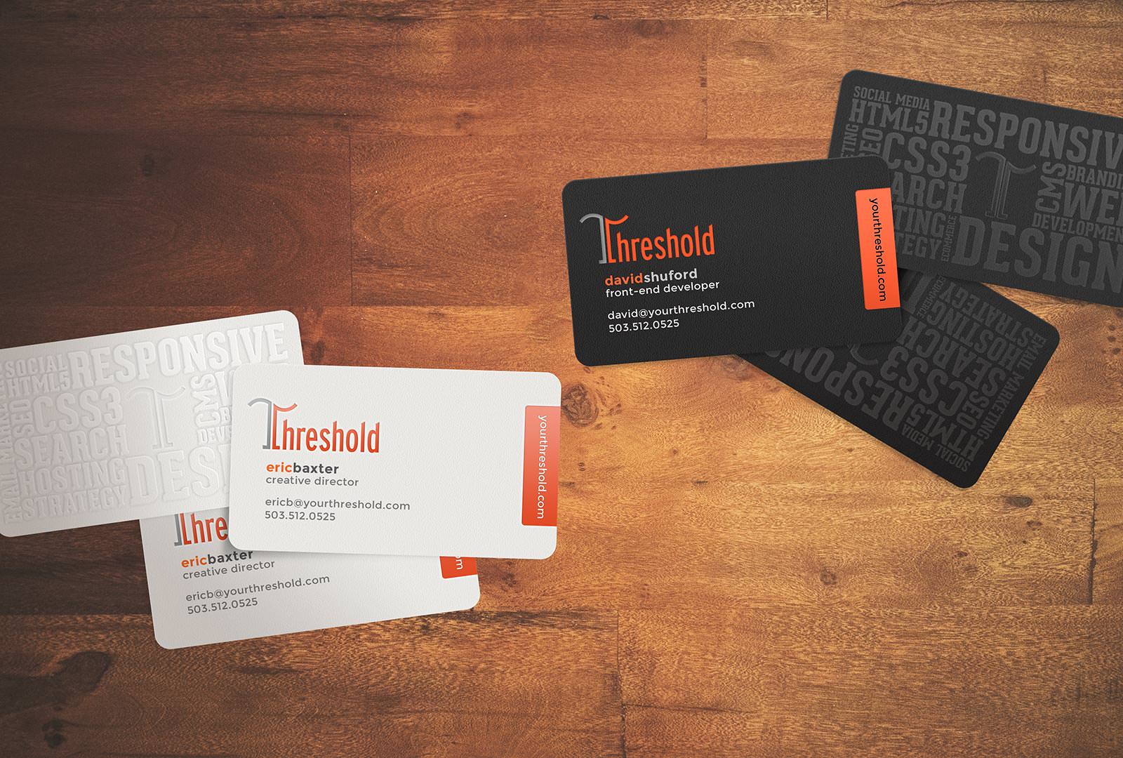 letterpress business cards